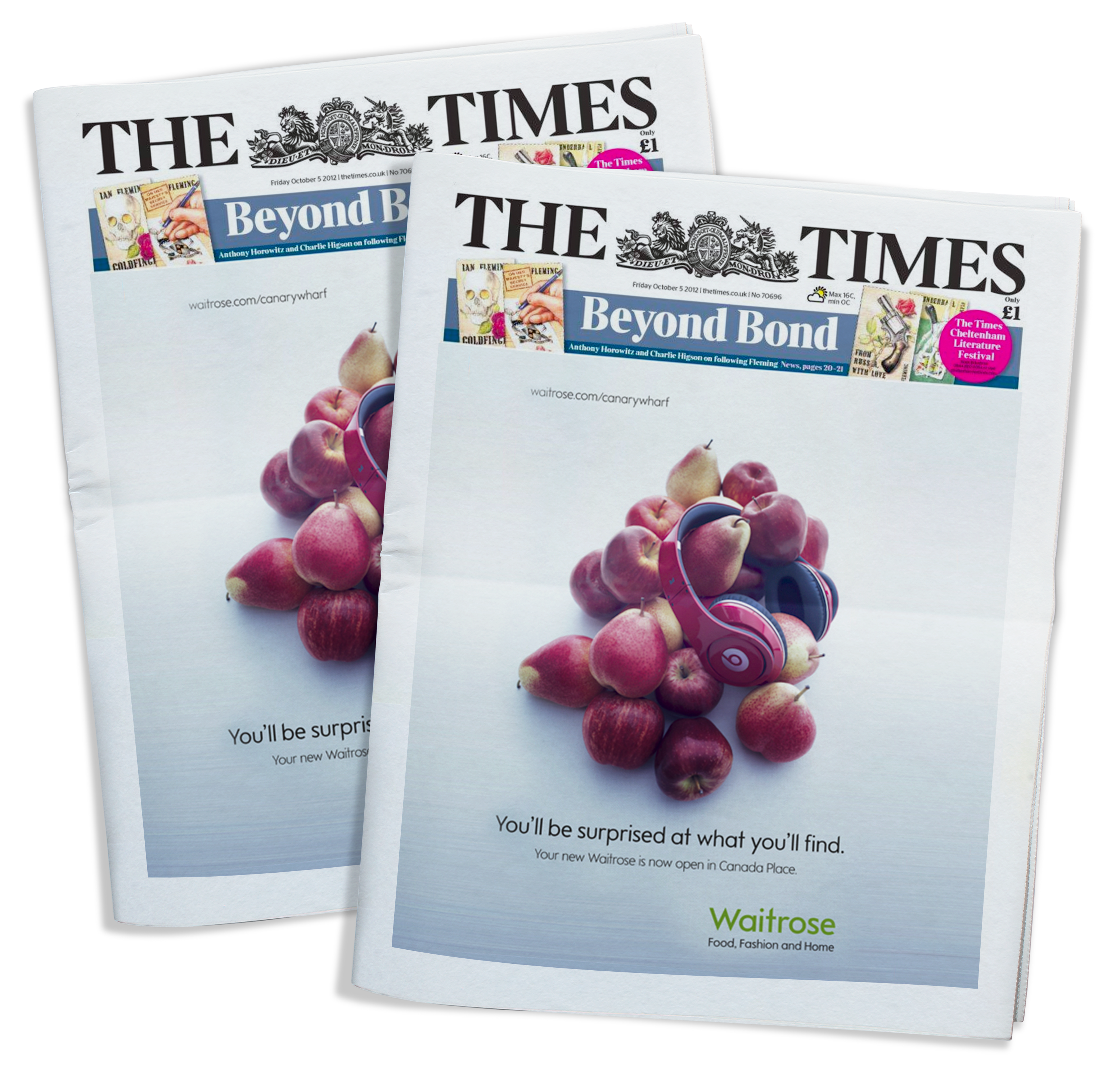 Waitrose newspaper ad